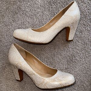 Crown by Born Snakeskin Block Heel Shoes!